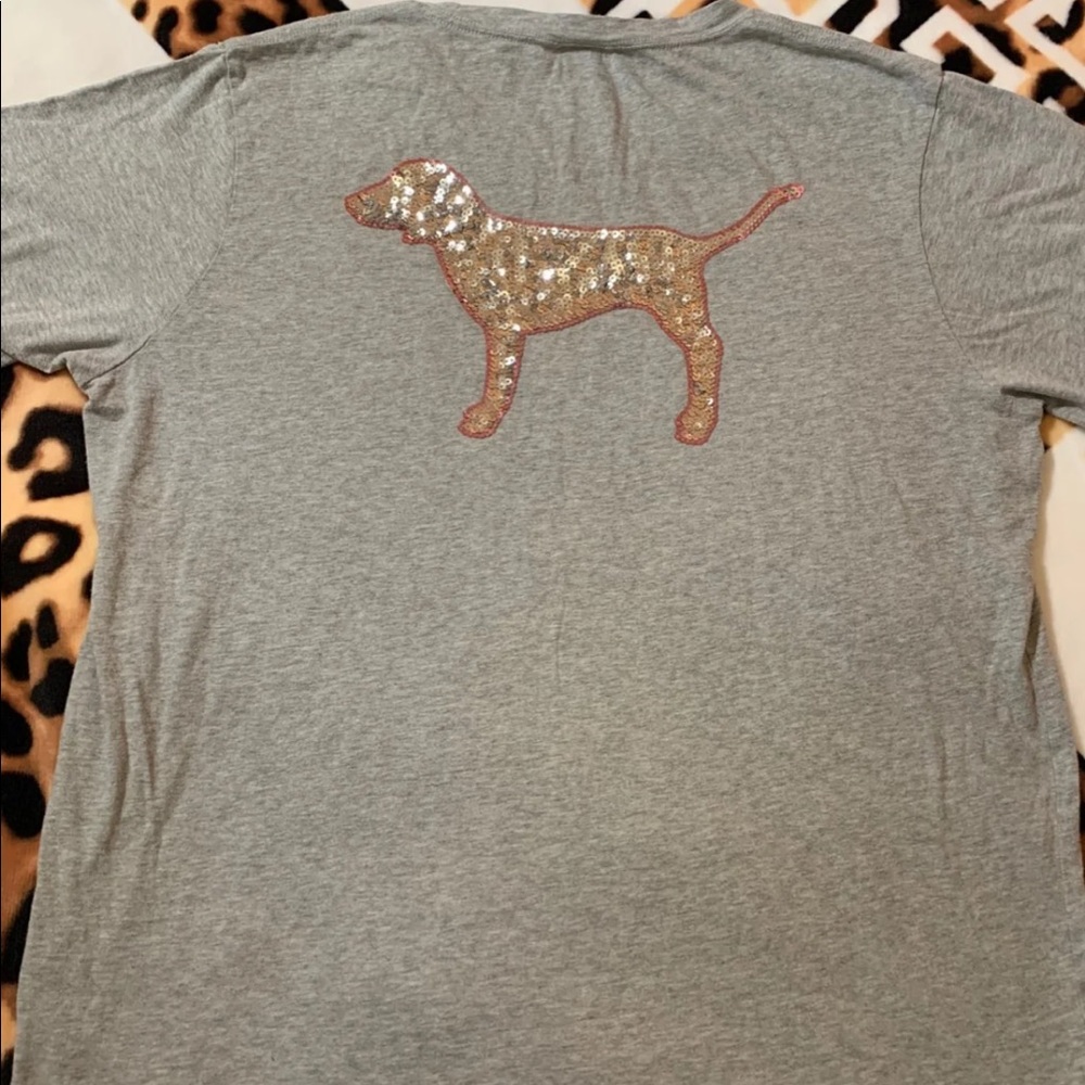 PINK VS Bling Tee L